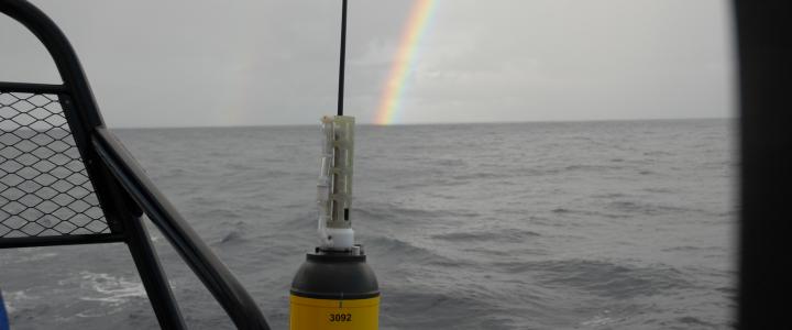 Argo float and rainbow